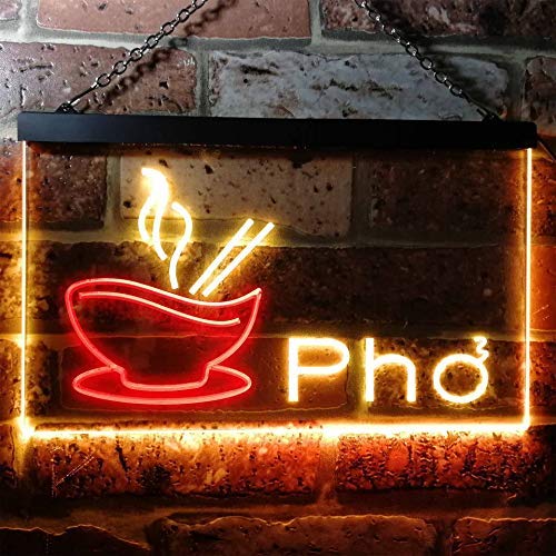 Vietnamese Noodles Pho Dual LED Neon Light Sign